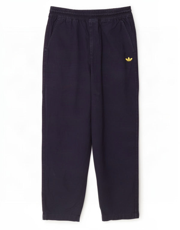 Adidas Mens Straight Chino Trousers Medium W32 L29 Navy Blue Cotton