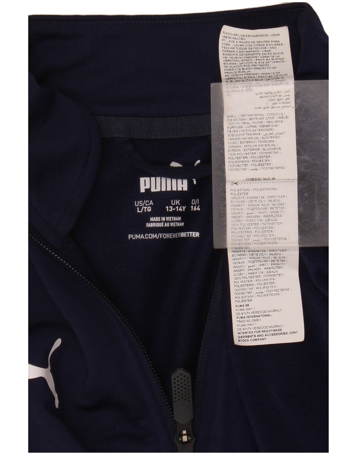 Μακρυμάνικο μπλουζάκι PUMA Boys 13-14 ετών Navy Blue Polyester