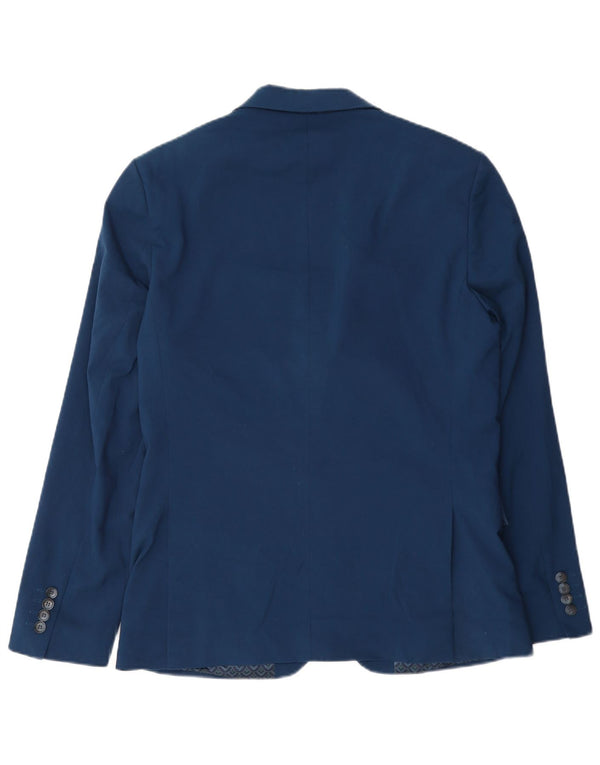 Marks & Spencer Ανδρικό σακάκι 2 κουμπιών UK 38 Medium Blue Polyester