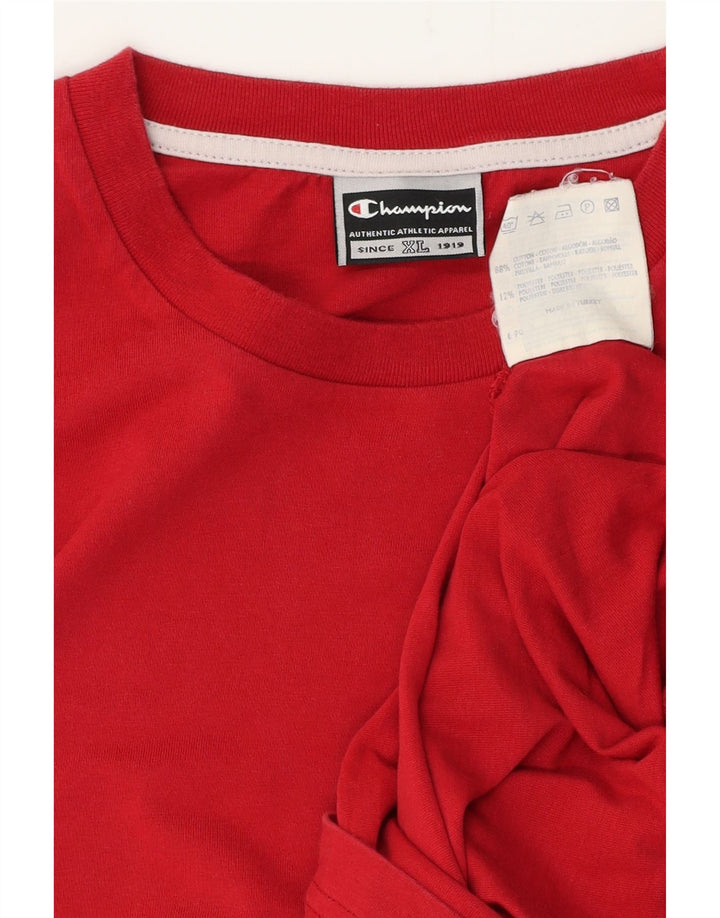 Ανδρικό T-Shirt CHAMPION Top XL Κόκκινο βαμβακερό