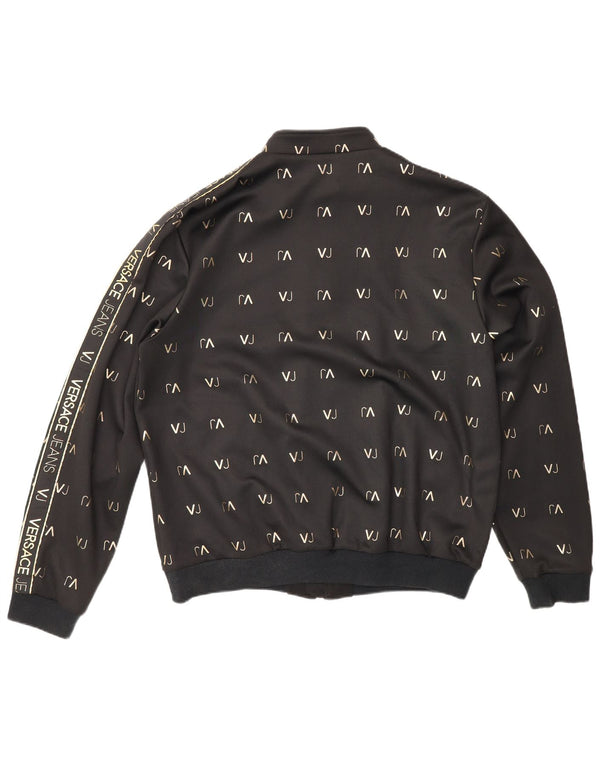 Ανδρική φόρμα φόρμας γραφικών Versace Top Jacket XL Black Polyester Sports