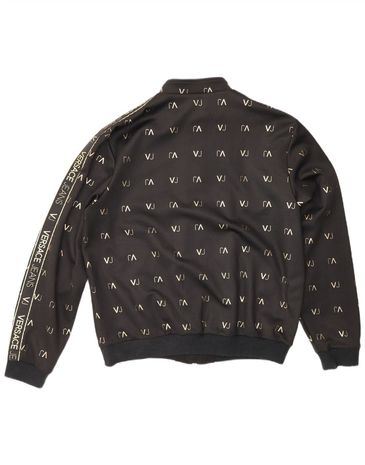 Ανδρική φόρμα φόρμας γραφικών Versace Top Jacket XL Black Polyester Sports