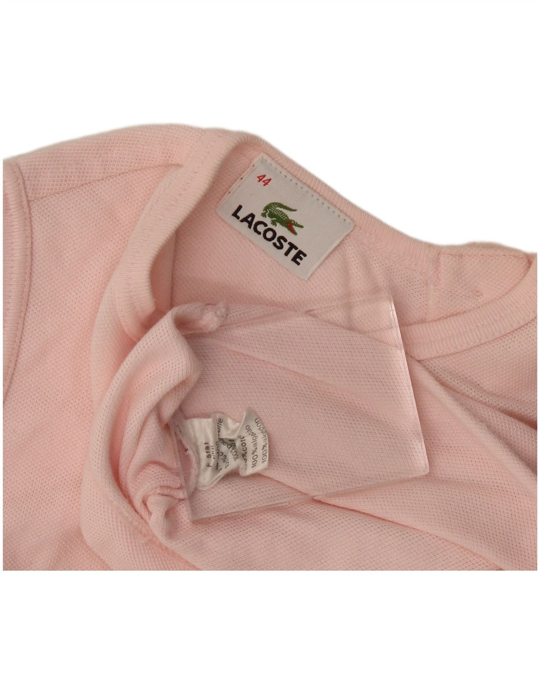 Lacoste Γυναικείο Γιλέκο Crop Top Size 44 Μεγάλο Ροζ Βαμβακερό