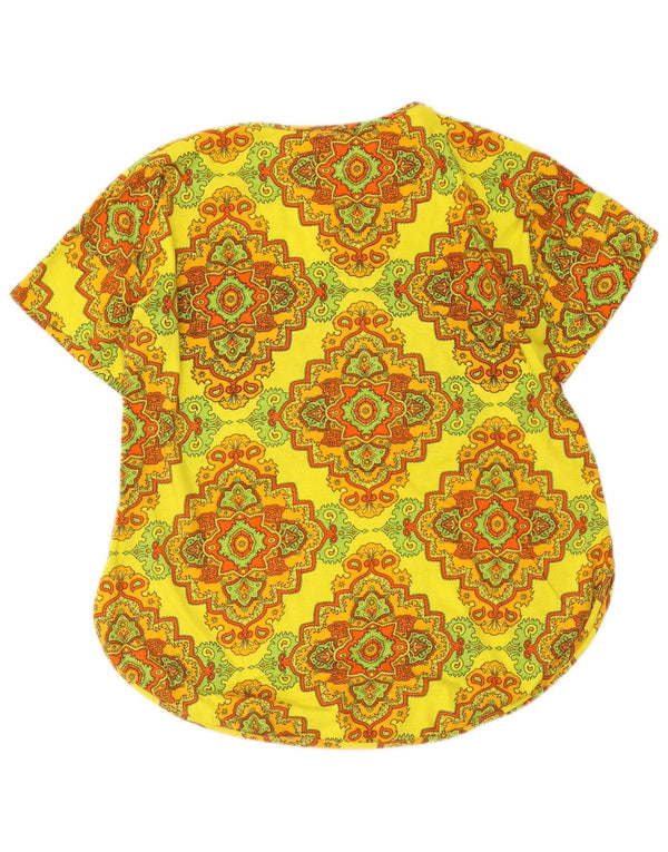 Best Company Γυναικείο Γραφικό T-Shirt Καλιφόρνια Top UK 18 XL Yellow Ikat
