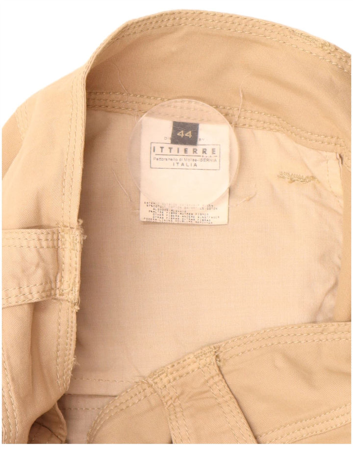 JUST CAVALLI Γυναικείο Παντελόνι Cargo Capri IT 44 Medium W30 Μπεζ βαμβακερό