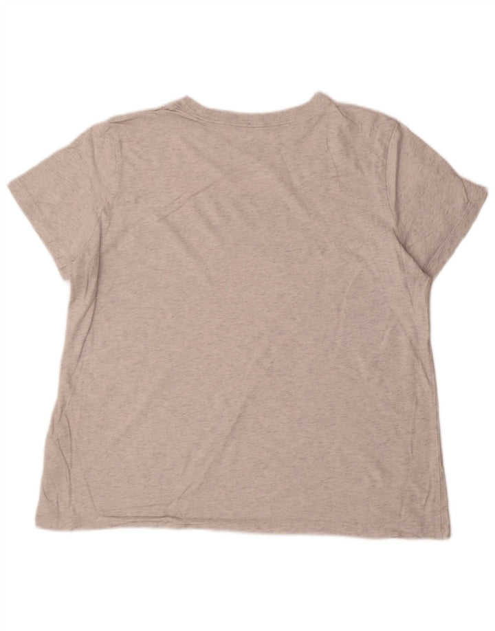 Γυναικείο γραφικό μπλουζάκι NIKE τοπ UK 18 XL Γκρι βαμβακερό