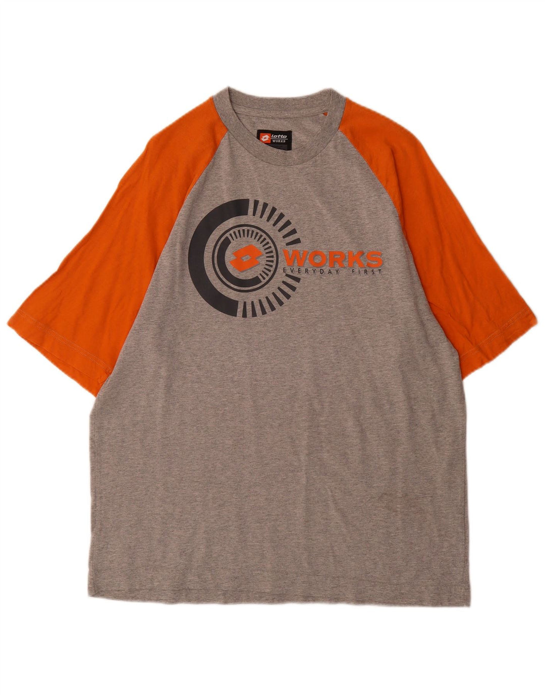 Ανδρικό γραφικό μπλουζάκι Lotto Top Large Grey Colourblock