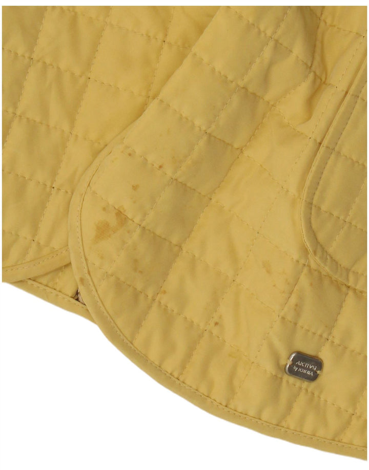 Perte by Krizia Γυναικείο καπιτονέ σακάκι με 3 κουμπιά, Μέγεθος 23 Medium Yellow