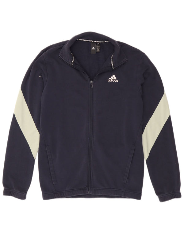 Ανδρική φόρμα Adidas Top Jacket Small Navy Blue Colourblock Βαμβακερό