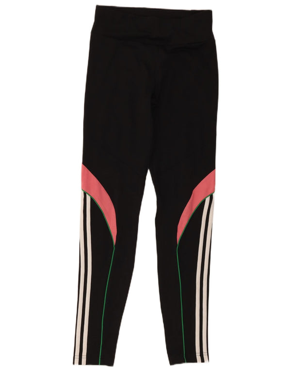 Adidas Girls Aeroready κολάν 14-15 ετών Μαύρο Colourblock Πολυεστέρας