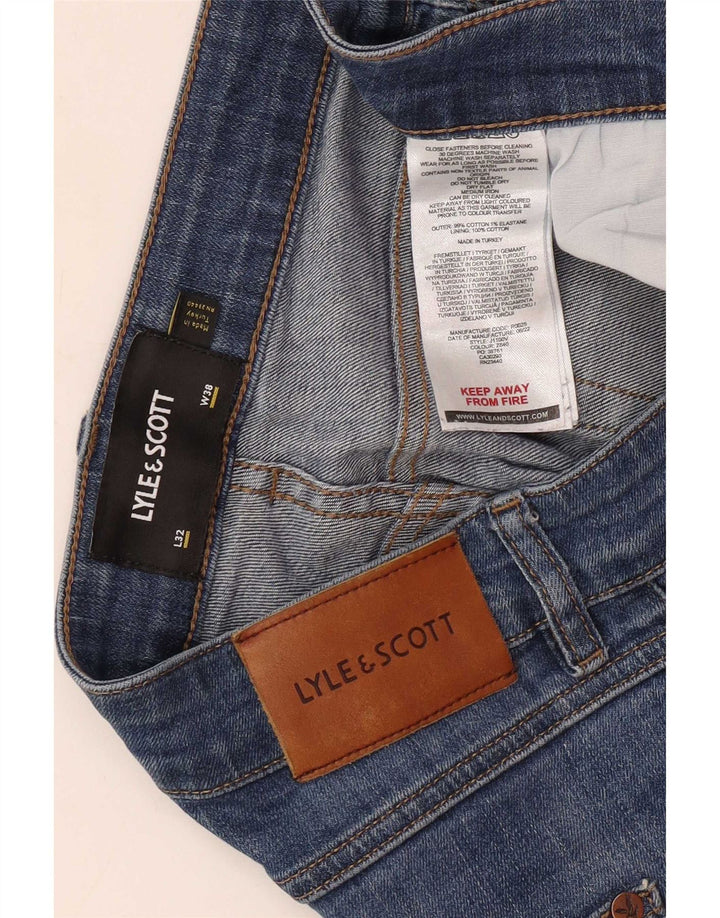 Ανδρικό τζιν ίσιο Lyle & Scott W38 L32 Μπλε βαμβακερό