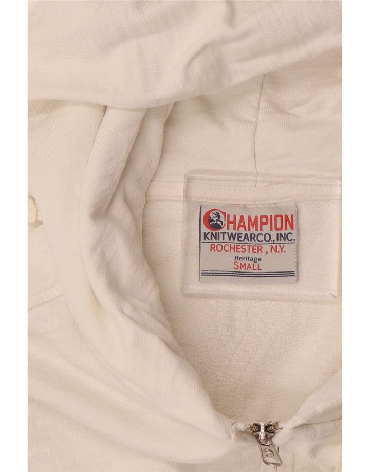 Γυναικείο πουλόβερ με κουκούλα CHAMPION Heritage UK 10 Small White