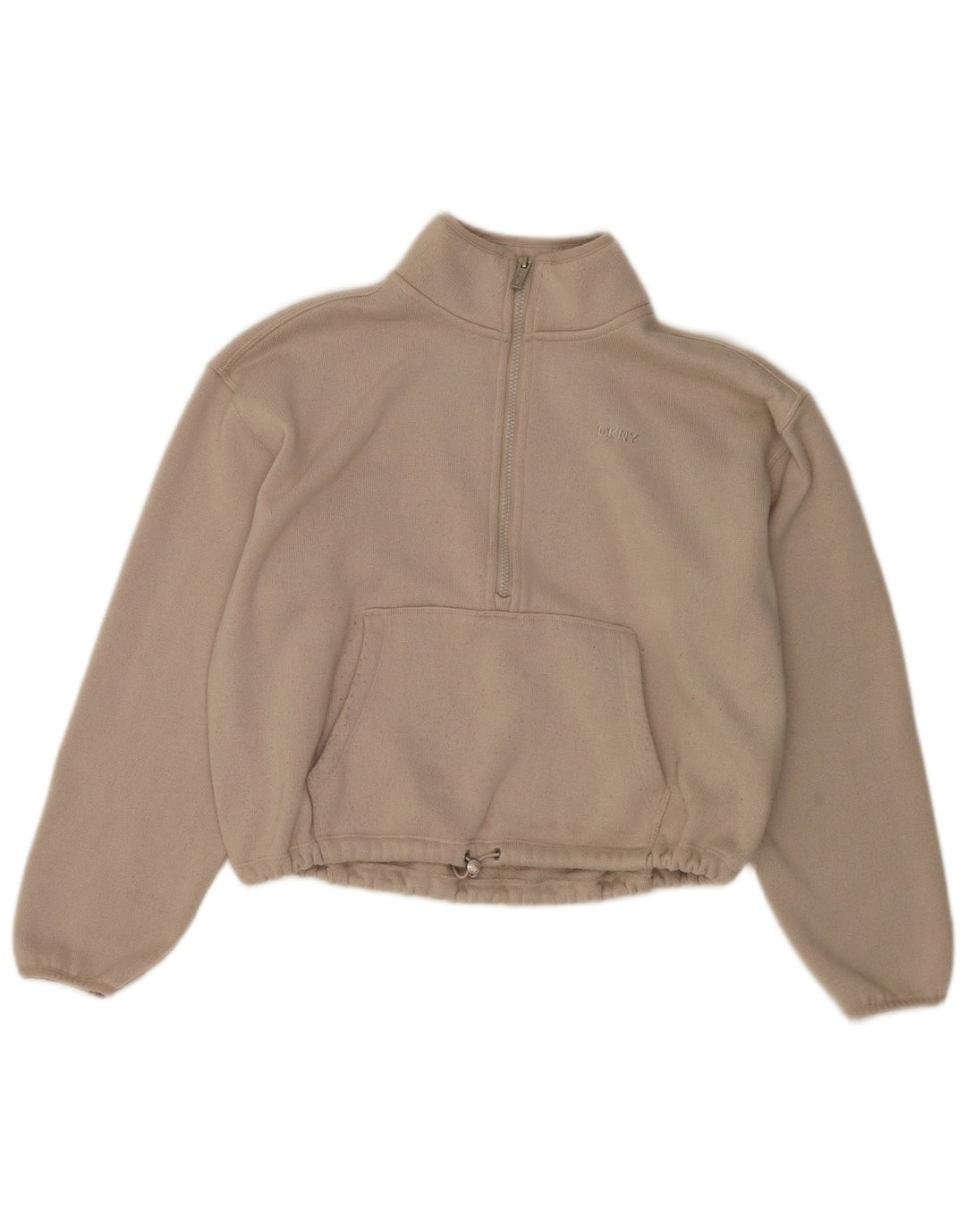 Γυναικείο φούτερ Dkny με φερμουάρ με λαιμόκοψη Jumper UK 14 Medium White
