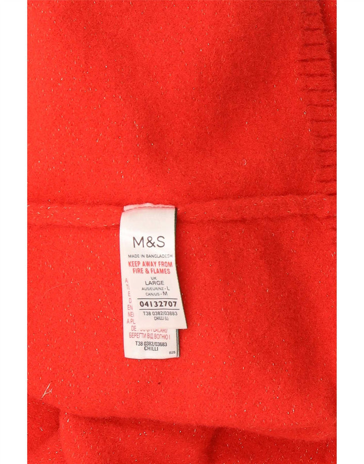 Marks & Spencer Γυναικείο πουλόβερ με λαιμό χελώνα UK 16 μεγάλο κόκκινο