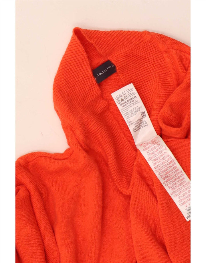 Marks & Spencer Γυναικείο πουλόβερ με λαιμό χελώνα UK 14 Medium Orange