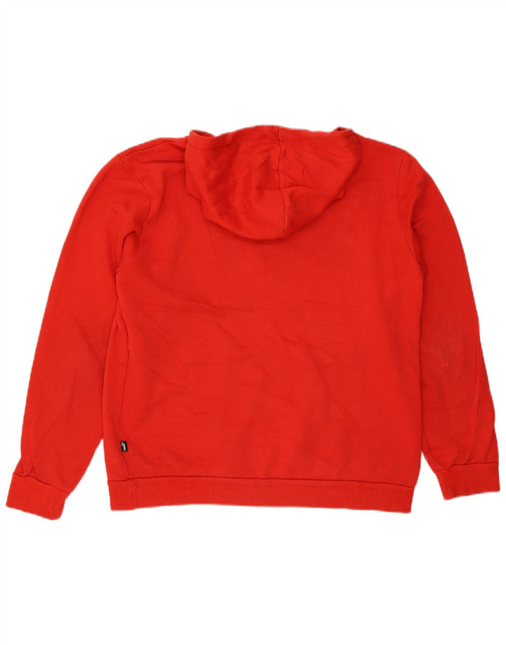 Ανδρικό γραφικό κουκούλα PUMA, μεσαίο κόκκινο βαμβακερό