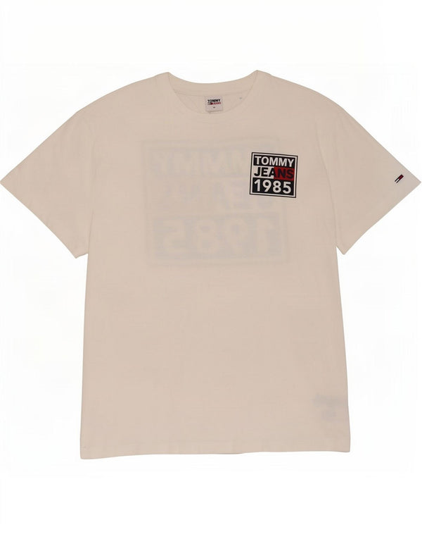 Ανδρικό γραφικό T-Shirt Tommy Hilfiger Top XL Λευκό βαμβακερό