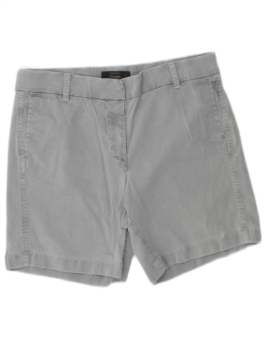 J. CREW Γυναικείο σορτς Chino US 8 Medium W30 Γκρι βαμβακερό