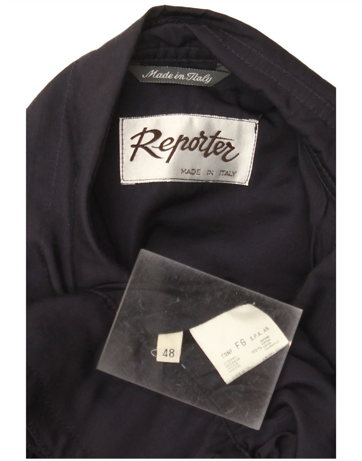 ΡΕΠΟΡΤΕΡ Ανδρικό Μπουφάν Military Bomber IT 48 Medium Navy Blue Cotton