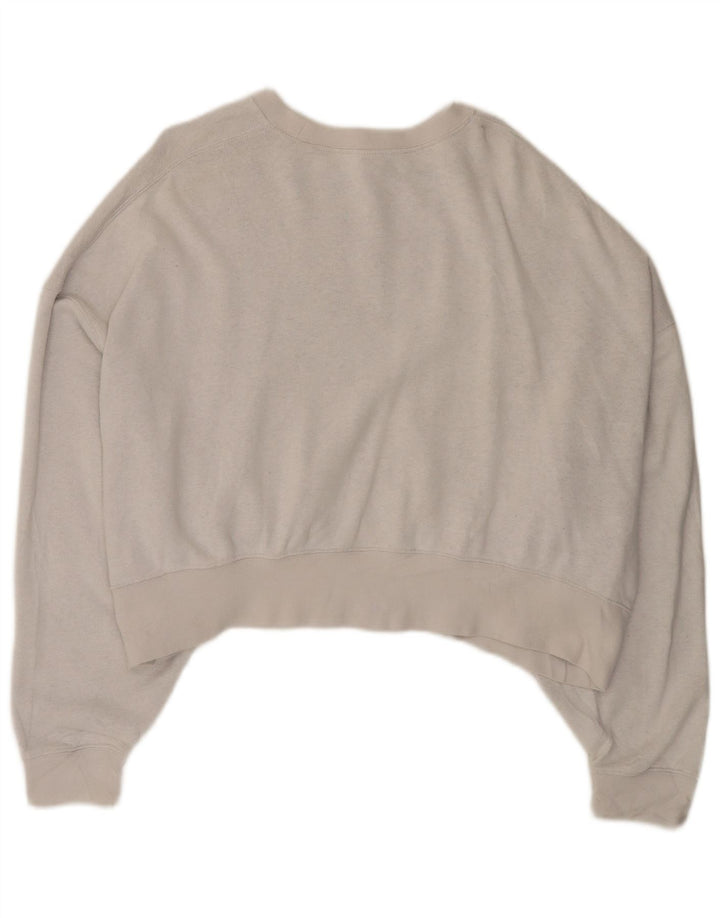 Γυναικείο φούτερ NIKE Crop Oversized Jumper UK 14 Μεσαίο γκρι βαμβακερό