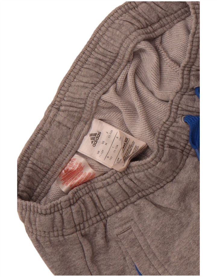 Adidas Boys Graphic αθλητική φόρμα παντελόνι Joggers 11-12 ετών γκρι βαμβακερό