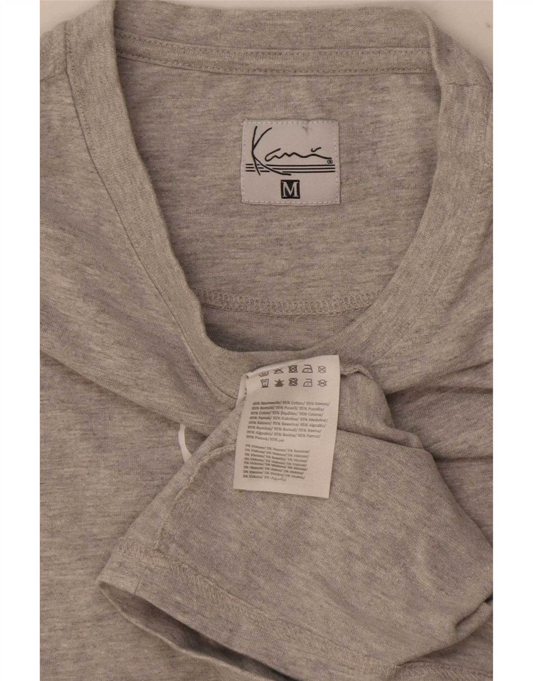 Ανδρικό γραφικό T-Shirt Karl Kani Τοπ μεσαίου γκρι βαμβακερό