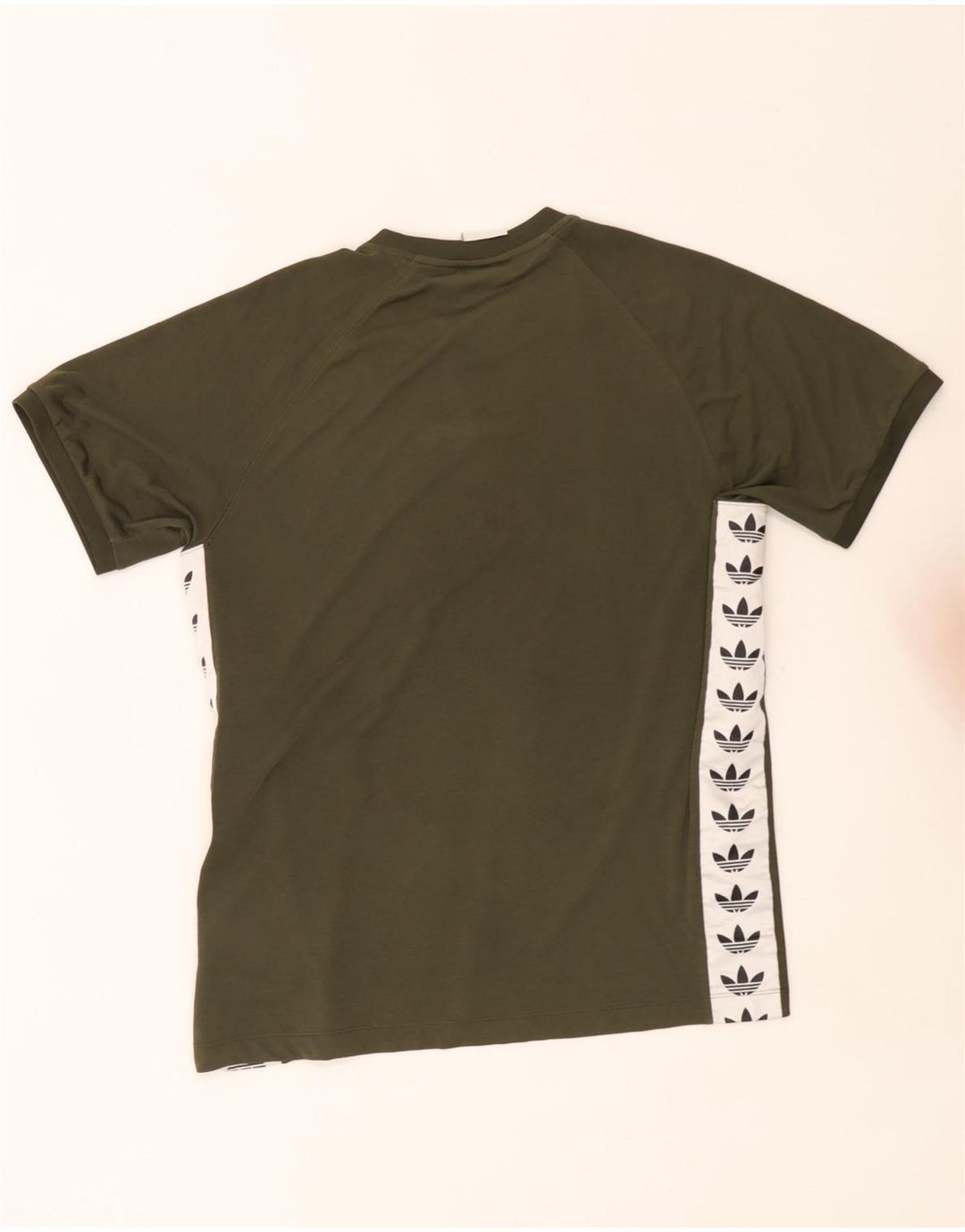 Ανδρικό γραφικό T-Shirt Adidas Top Large Khaki Colourblock Πολυεστέρας