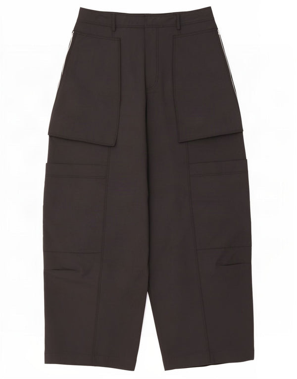 Zara Womens High Waist Tapered Cargo Trousers Medium W28 L28 Black