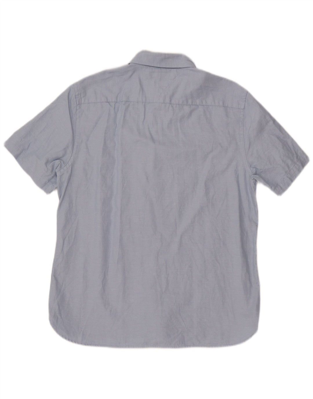 TOMMY HILFIGER Ανδρικό κοντομάνικο πουκάμισο XL μπλε βαμβακερό