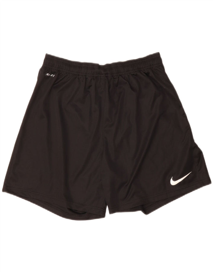 NIKE Womens Dri Fit Sport Shorts UK 14 Large  Black Polyester Vintage Nike and Second-Hand Nike from Messina Hembry 