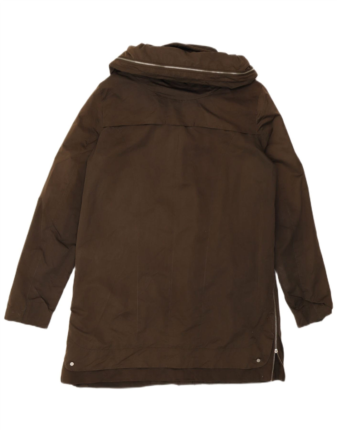 Zara Γυναικείο μπουφάν με κουκούλα Parka UK 10 Small Khaki