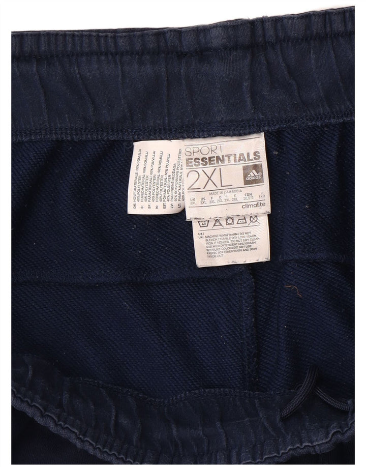 ADIDAS Ανδρικές φόρμες Climalite Graphic Παντελόνια Joggers 2XL Navy Blue