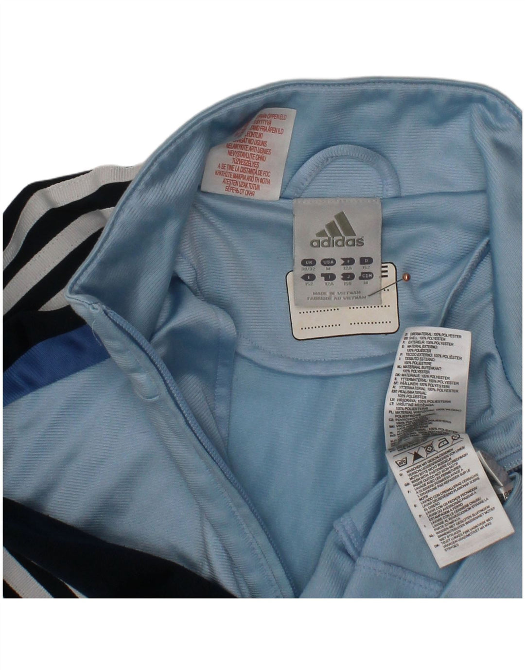Μπουφάν ADIDAS Boys αθλητική φόρμα 11-12 ετών Μπλε πολυεστέρας
