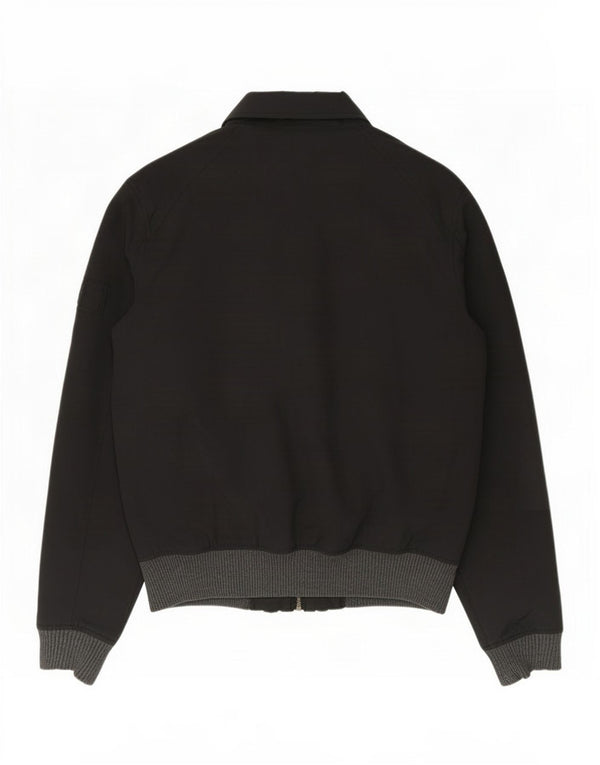 Ανδρικό Bomber Jacket με κουκούλα Fat Face UK 36 Small Black Nylon