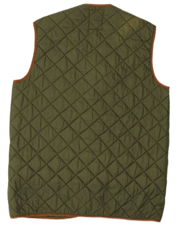 Vintage Ανδρικά Καπιτονέ Gilet UK 40 Large Green