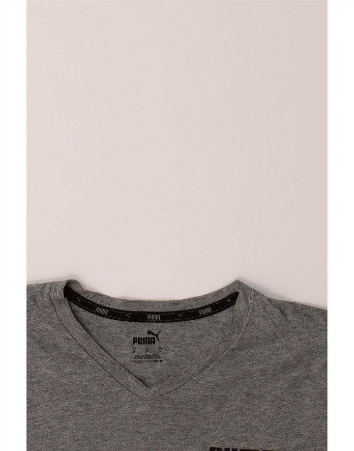 PUMA Mens T-Shirt Top Small Grey Vintage Puma and Second-Hand Puma from Messina Hembry 