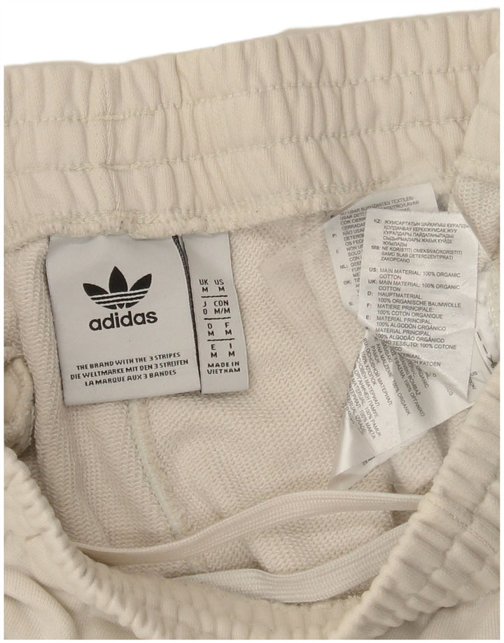 ADIDAS Mens Tracksuit Trousers Joggers Medium  Beige Cotton