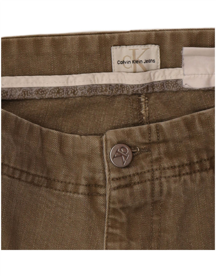 Ανδρικό τζιν ίσιο Calvin Klein W34 L34 Καφέ