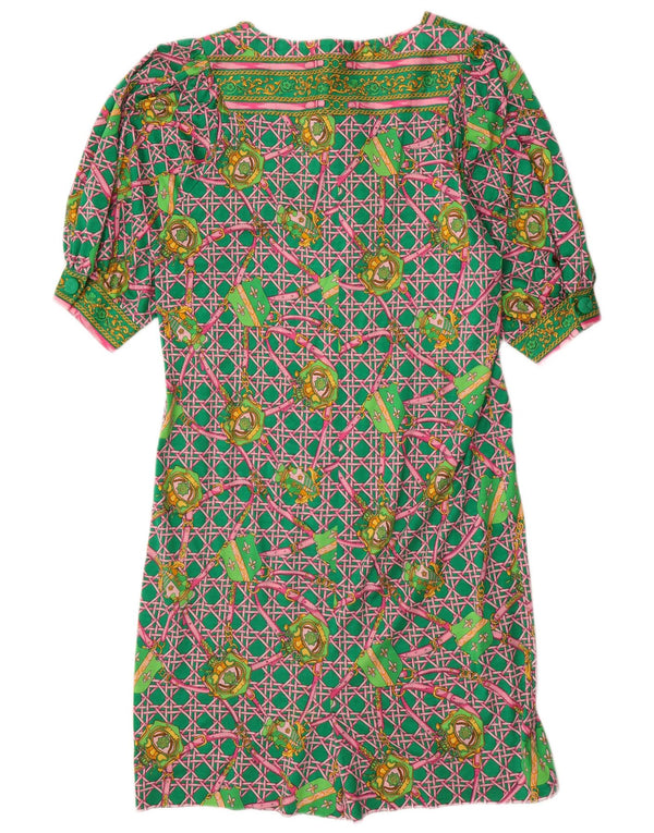 Γυναικείο φόρεμα LIOLA Oversized Abstract Pattern Shift UK 10 Small Green