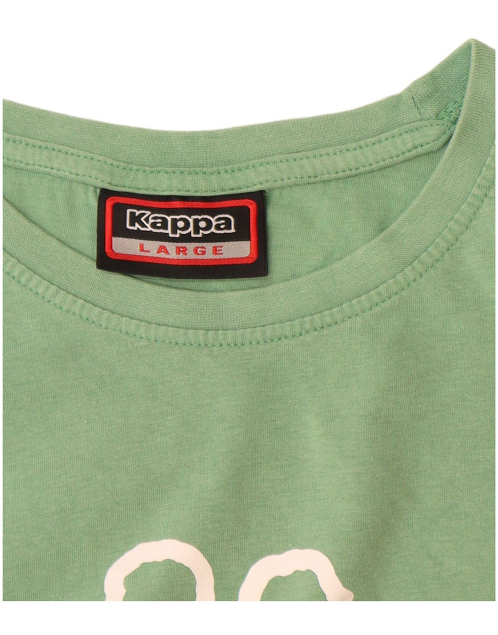 Ανδρικό γραφικό T-Shirt KAPPA Top Large Green
