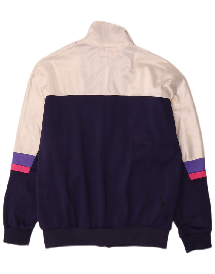 Γυναικεία αθλητική φόρμα γραφικών ASICS Top Jacket IT 48 XL White Colourblock