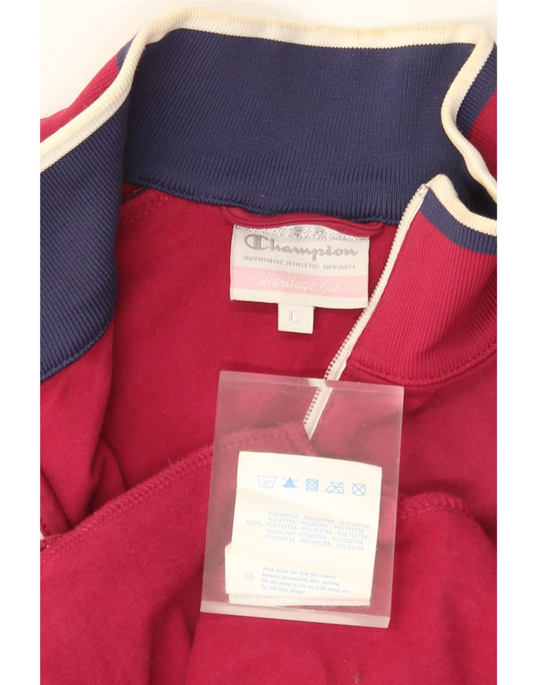 Γυναικεία αθλητική φόρμα CHAMPION Heritage Fit Top Jacket UK 14 Large Red