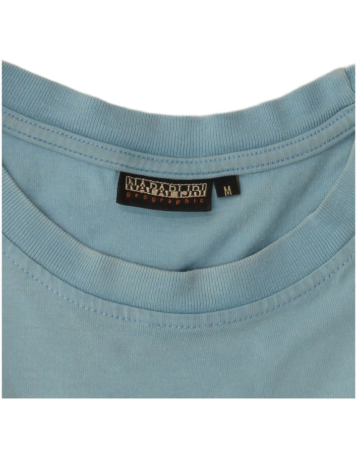 NAPAPIJRI Ανδρικό T-Shirt Geographic Graphic Top Medium Blue