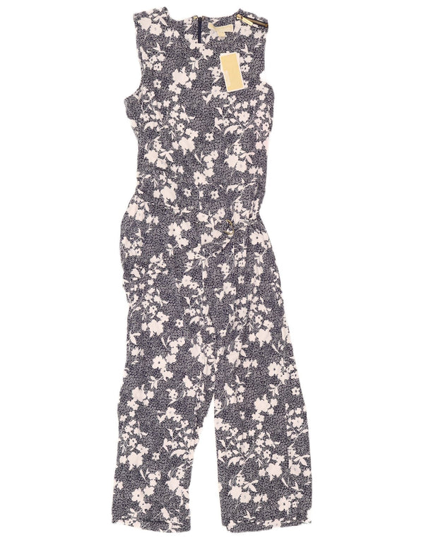 Michael Kors γυναικεία αμάνικη φόρμα UK 12 Medium Navy Blue Floral