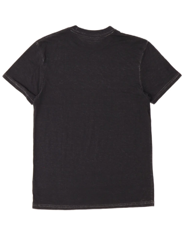 Hard Rock Cafe Ανδρικό T-Shirt γραφικό Amsterdam Top Μεσαίο μαύρο βαμβακερό