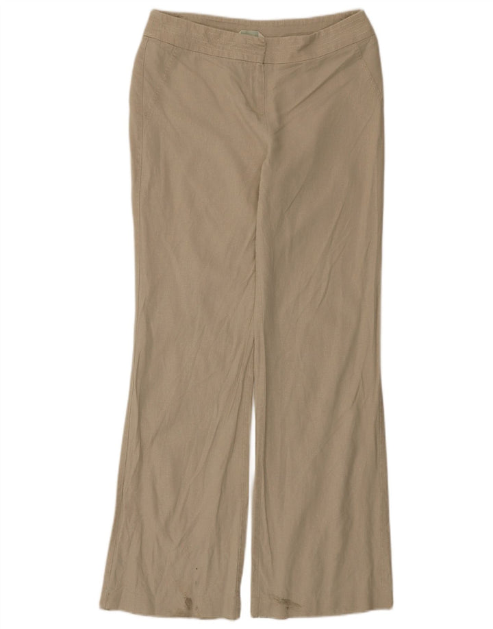 Marks & Spencer Γυναικεία Bootcut Casual Παντελόνι UK 12 Medium W30 L31 Beige