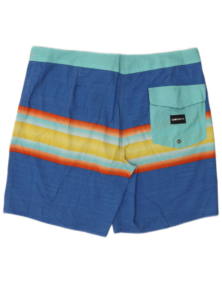 Ανδρικό σορτς κολύμβησης Quiksilver XL μπλε ριγέ πολυεστέρα