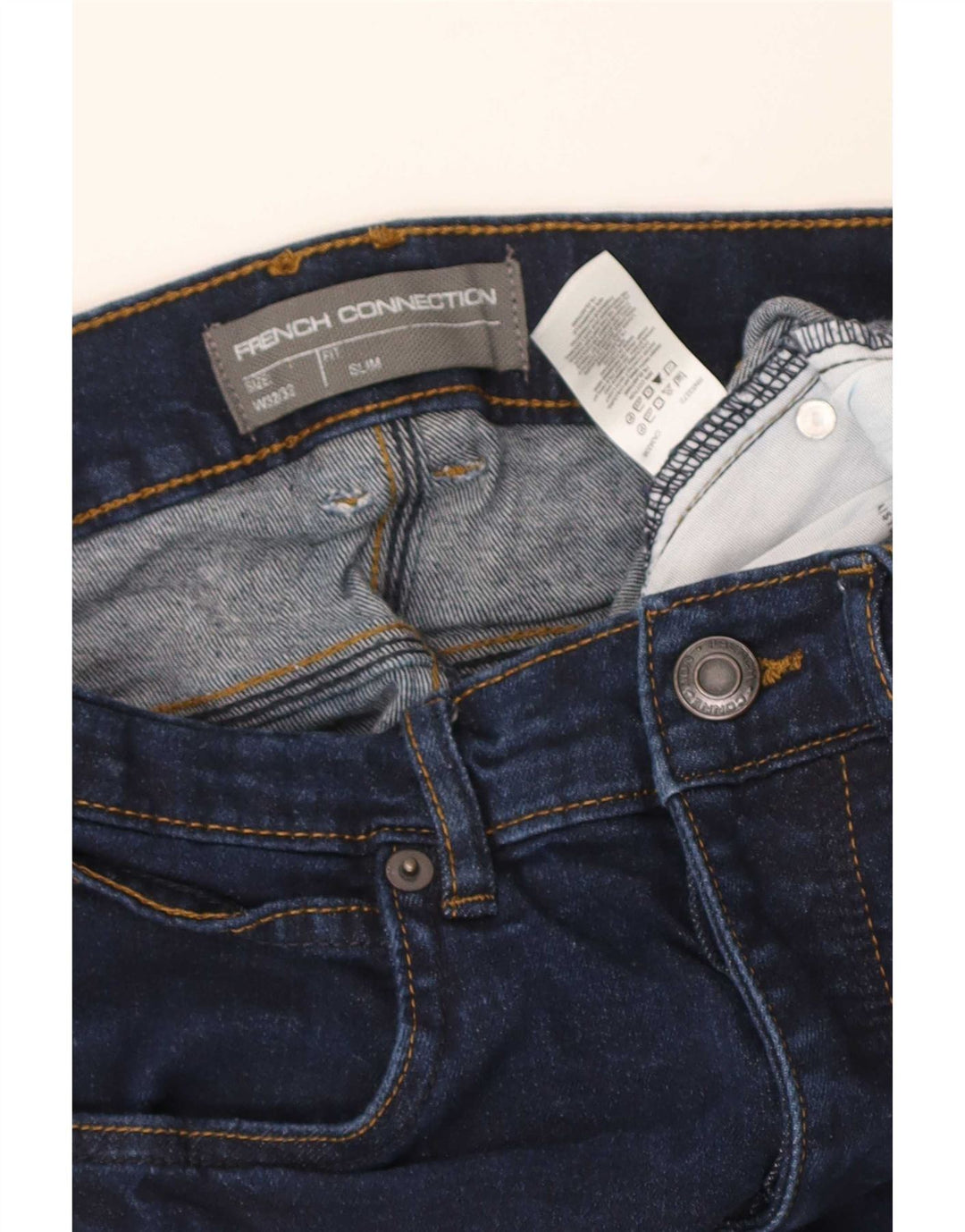 French Connection Ανδρικό Slim Jeans W32 L24 Navy Blue Cotton