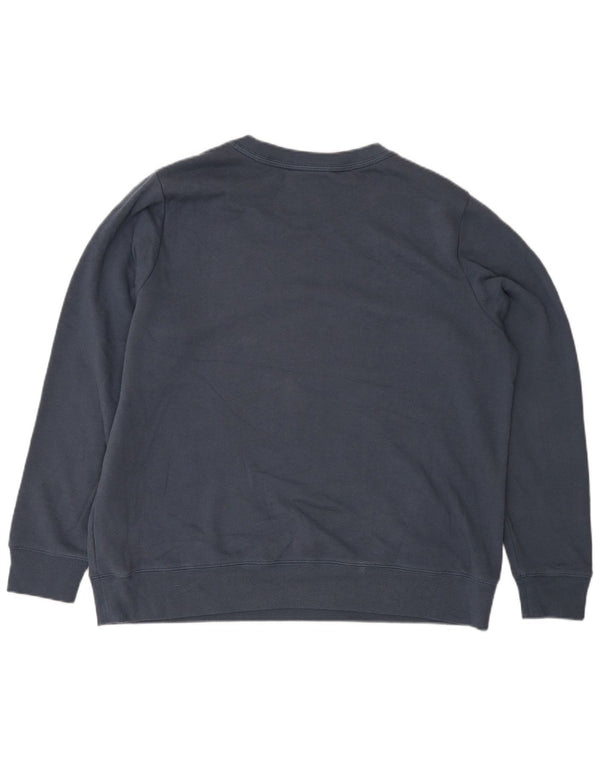 Marks & Spencer Γυναικεία γραφική φούτερ Jumper UK 16 Large Navy Blue