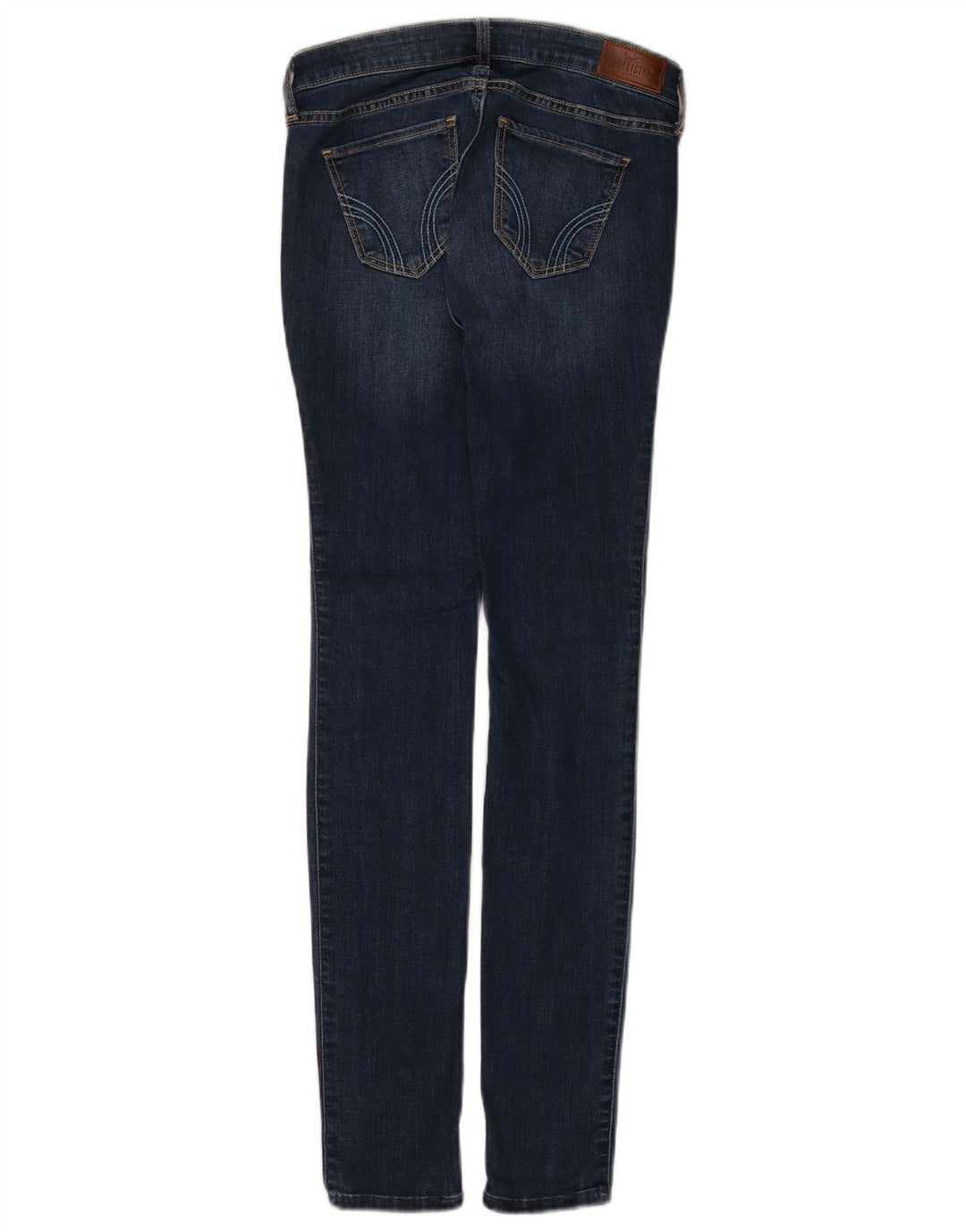 HOLLISTER Γυναικείο Χαμηλό Μέσο Τζιν Σούπερ Skinny US 0 XS W24 L30 Μπλε βαμβακερό